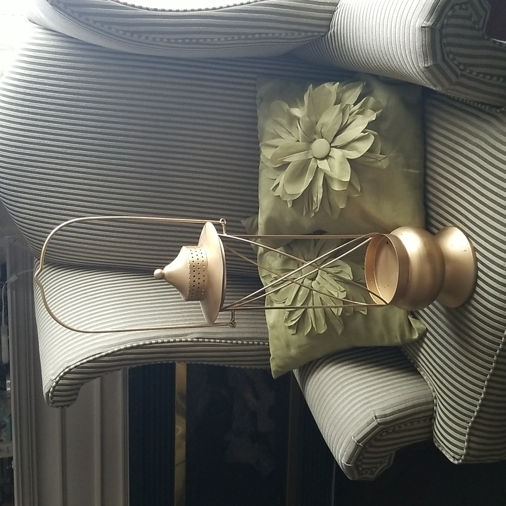 Open metal tall slim vintage farmhouse lantern